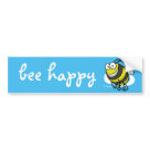 Bee Happy Bumper Sticker