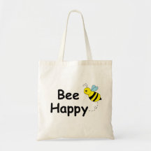 Bee Happy Canvas Bag