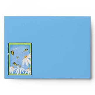 Bee Happy Daisies Card Envelope envelope