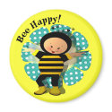 Bee Happy Fridge Magnet magnet
