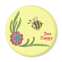 Bee Happy Magnet