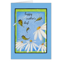 Bee Happy Mother's Day Card cards