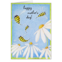 Bee Happy Mother's Day Card cards