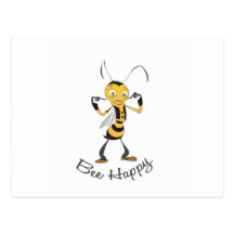 Bee Happy Postcard