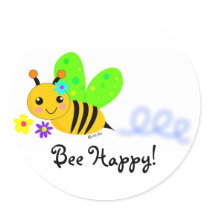 Bee Happy stickers by lwunlimited Bee Happy stickers