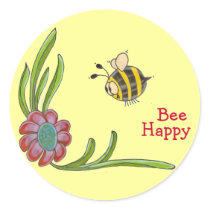 Bee Happy Sticker by jduncan29 Bee Happy Sticker