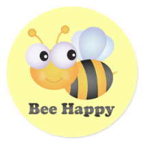 Bee Happy Stickers