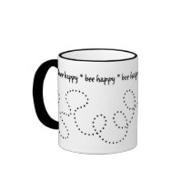 bee happy trail mug by cfkaatje bee happy trail mug