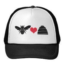 Bee Heart Hive Hat