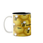 Bee Honeycomb Collage Mug