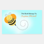 Bee Hop Bumble Bee Custom Book Plate Sticker stickers
