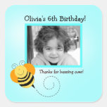 BEE HOP Photo SQUARE Favor Sticker