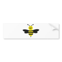 bee icon bumper stickers