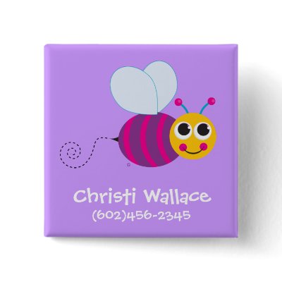 Bee Identification Button by creatingmybestlife