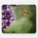 Bee in Flight Mousepad mousepad
