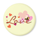 Bee-ing in Love Valentine Fridge Magnets
