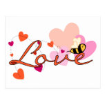 Bee-ing in Love Valentine Post Cards