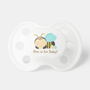 Bee is for Baby, Cute Bumble Bee Boy Pacifiers