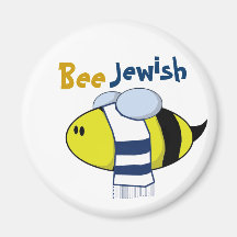 "Bee Jewish" Fridge Magnet