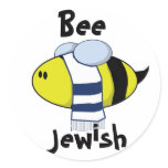 "Bee Jewish" Round Sticker