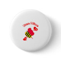 Bee Mine Custom Pin buttons by MissMissyLue Bee Mine Custom Pin buttons