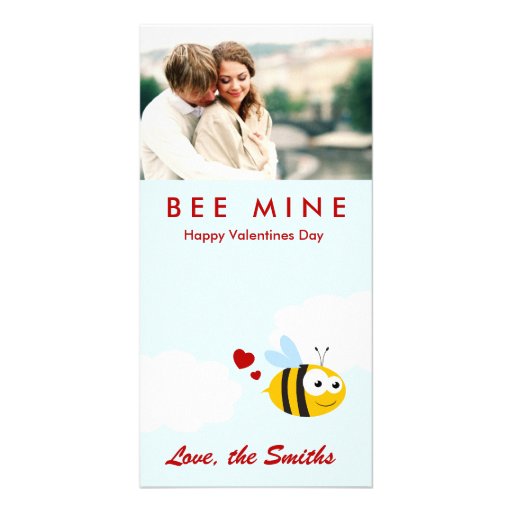 Bee Mine Customized Photo Card