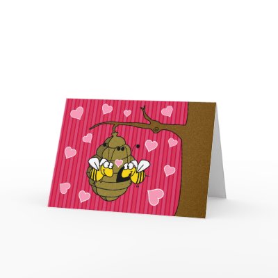 Bee Mine Greeting Card by screwballgraphics