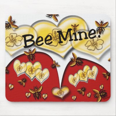 Bee Mine Mouse Pad by DanceswithCats