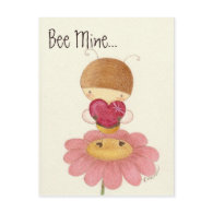 Bee Mine Postcard postcard