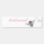 Bee my bridesmaid bumper sticker