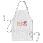 Bee My Valentine aprons