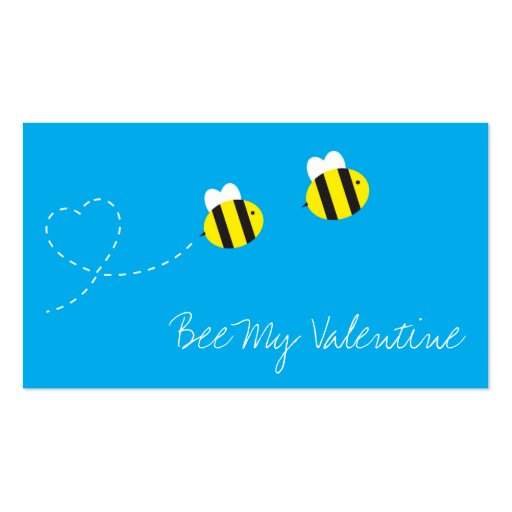 Bee My Valentine Card Business Card Templates