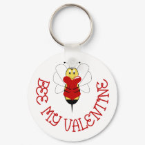 Bee My Valentine Keychain by bugspot Bee My Valentine Keychain