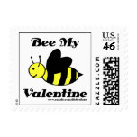 Bee My Valentine Postage - POSTCARD stamps
