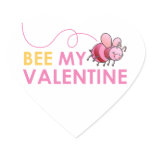 Bee My Valentine stickers