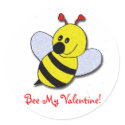 Bee My Valentine! stickers