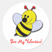 Bee My Valentine! stickers