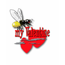 Bee My Valentine t-shirts