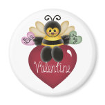 Bee My Valentine Tshirts and Gifts Magnet
