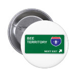 Bee Next Exit Pinback Buttons