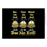 "Bee No Evil" Bees Greeting Card