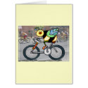 Bee on a Bike in a Race cards