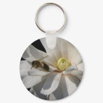 Bee on a Magnolia Centennial 2 keychains