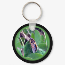 Bee On Clover Key Chain keychains