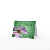 Bee On Cosmos Flower Nature Thank You Card