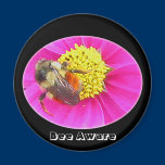 Bee on Cosmos Magnet magnets