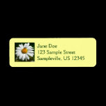 Bee on Daisy Return Address Label