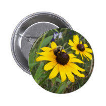 bee on flower buttons