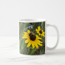 bee on flower mugs