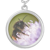 Bee on Flower necklace necklaces
